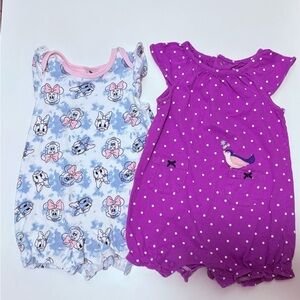 Carters & Disney Baby Rompers set of 2